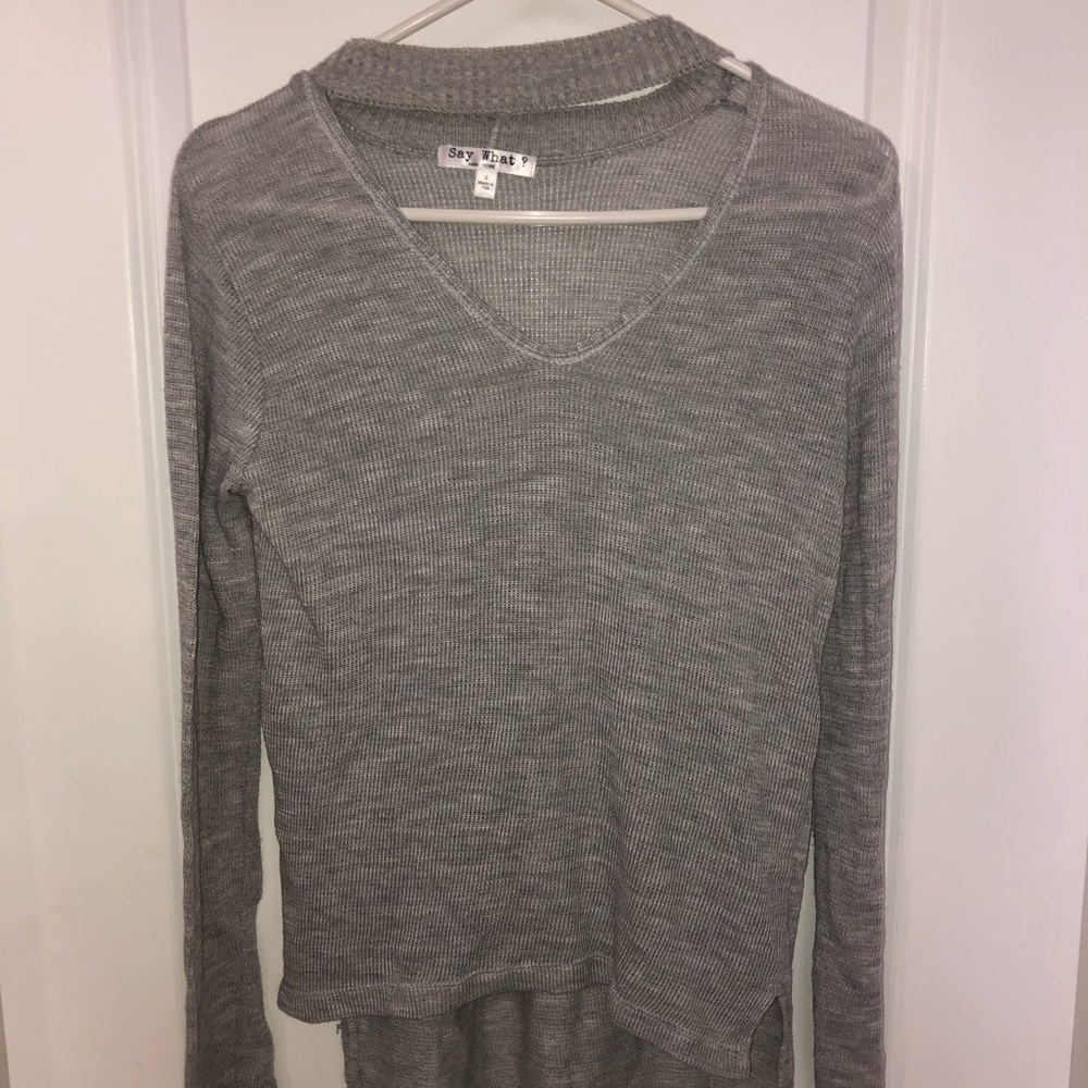 Juniors Say What? Sweater, Sz S